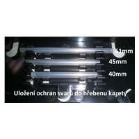 Ochrana sváru, zatavovací 61mm, 2,4/1,2mm, vyztužení drátem 1mm - 100 ks