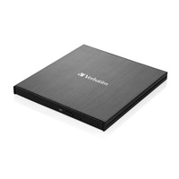 VERBATIM externí mechanika Ultra HD 4K Blu-ray External Slimline Writer (USB 3.1, USB-C) + zdarma 25GB médium +NERO