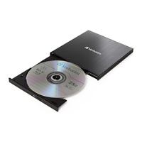 VERBATIM externí mechanika Ultra HD 4K Blu-ray External Slimline Writer (USB 3.1, USB-C) + zdarma 25GB médium +NERO