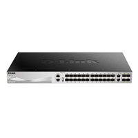 D-Link DGS-3130-30S/SI L3 Stackable Managed Gigabit Switch, 24x SFP, 2x 10GBASE-T, 4x SFP+