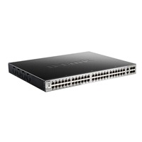 D-Link DGS-3130-54PS/SI L3 Stackable Managed Gigabit PoE Switch, 48x PoE gigabit, 2x 10GBASE-T, 4x SFP+, 370W PoE