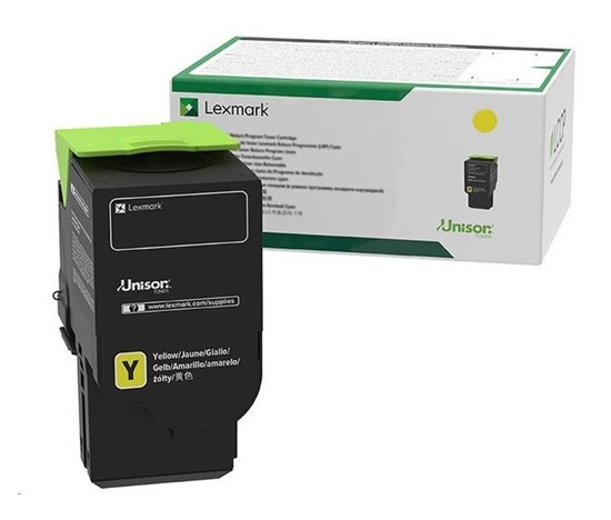 Lexmark žlutý Extra High cap. toner C242XY0 Return program pro pro C2425x,C2535x,MC2425x,MC2535x,MC2640x - 3 500 str