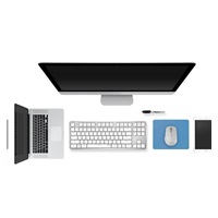 RAPOO myš 7200M Multi-mode bezdrátová, bílá