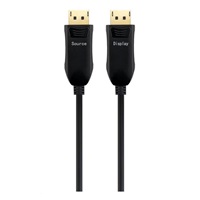 PREMIUMCORD Optický DisplayPort 1.4 přípojný kabel M/M, zlacené konekt. 10m