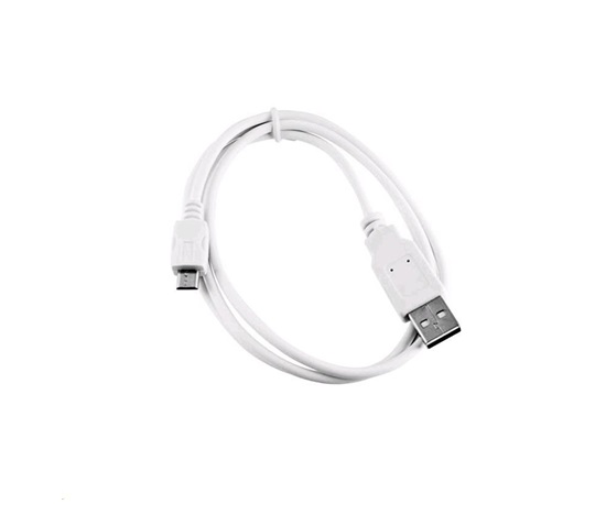 C-TECH kabel USB 2.0 AM/Micro, 1m, bílý