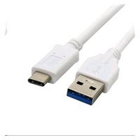 C-TECH kabel USB 3.0 AM na USB-C kabel (AM/CM), 2m, bílý