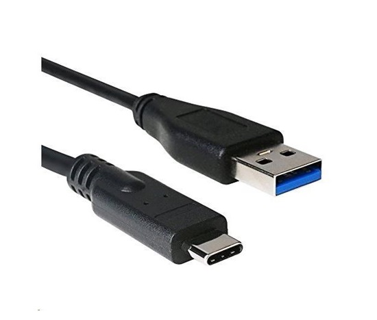 C-TECH kabel USB 3.0 AM na USB-C kabel (AM/CM), 2m, černý
