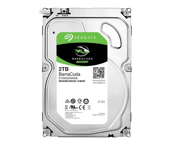 Bazar - SEAGATE HDD BARRACUDA 3,5" - 2TB, SATAIII, 7200rpm, 256MB cache, recertified product