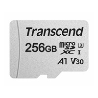 TRANSCEND MicroSDXC karta 256GB 300S, UHS-I U3 V30 + adaptér