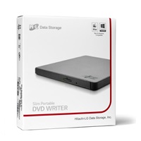 HITACHI LG - externí mechanika DVD-W/CD-RW/DVD±R/±RW/RAM GP57ES40, Slim, Silver, box+SW