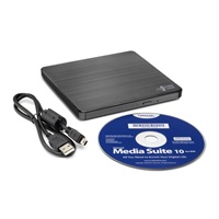 HITACHI LG - externí mechanika DVD-W/CD-RW/DVD±R/±RW/RAM GP60NB60, Slim, Black, box+SW