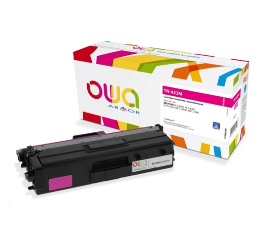 OWA Armor toner pro BROTHER HL-L 8260, 4.000 str., kom. s TN423M červená/magenta