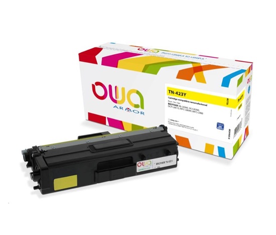 OWA Armor toner pro BROTHER HL-L 8260, 4.000 str., kom. s TN423Y žlutá/yellow