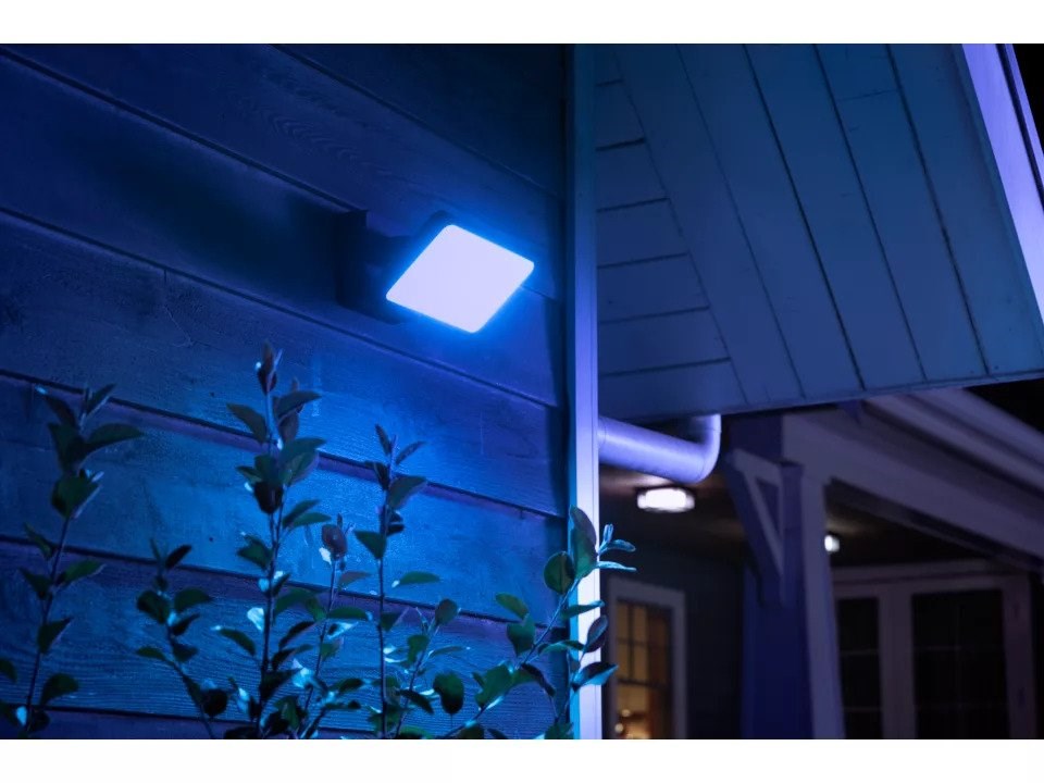PHILIPS Discover Venkovní nástěnné svítidlo, White and Color Ambience, integr.LED, Antracit - warm