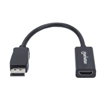 MANHATTAN Adaptér, DisplayPort, DP-Male/HDMI-Female, černý