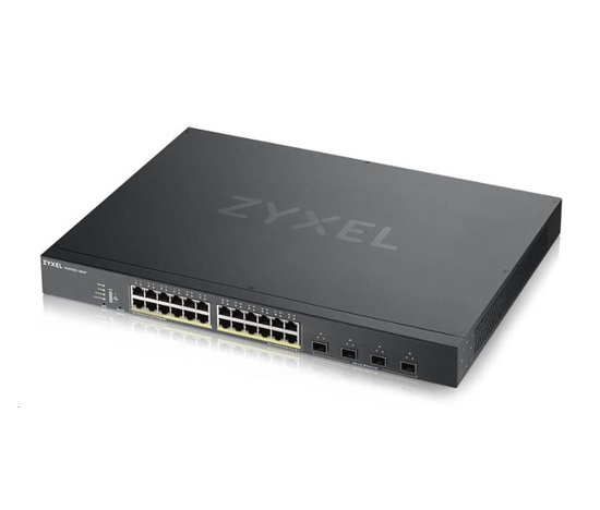 Zyxel XGS1930-28HP 28-port Smart Managed PoE Switch, 24x gigabit RJ45, 4x 10GbE SFP+, PoE budget 375W