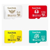 SanDisk MicroSDXC karta 128GB for Nintendo Switch (R:100/W:90 MB/s, UHS-I, V30,U3, C10, A1) licensed Product,Super Mario