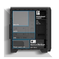 case Zalman miditower S2, ATX/mATX/Mini-ITX, bez zdroje, USB3.0, černá