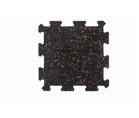 GELPO puzzle big GELFLOOR PUZZLE SF1050 956x956x10 mm černá 20% EPDM standard
