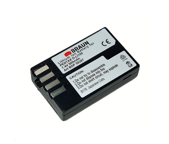 Braun akumulátor PENTAX D-Li109, 900mAh