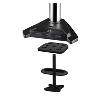 ARCTIC stolní držák Z2 Pro (Gen3) pro 2x LCD do 34", nosnost 2x15kg, 4x USB HUB, černý (black)