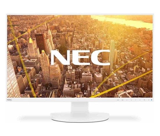 NEC MT 23.8" MultiSync EA241F, IPS TFT, 1920x1080, 250nits, 1000:1, 5ms, DP / DVI-D / HDMI / USB / VGA, Repro, Bílý