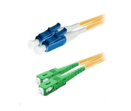 XtendLan duplexní patch kabel SM 9/125, OS2, LC(PC)-SC(APC), LS0H, 7m