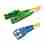 Duplexní patch kabel SM 9/125, OS2, E2000(APC)-SC(PC), LS0H, 2m