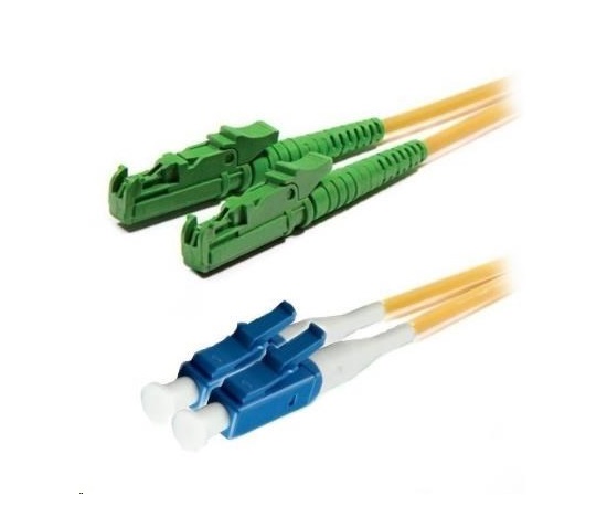 Duplexní patch kabel SM 9/125, OS2, E2000(APC)-LC(PC), LS0H, 10m