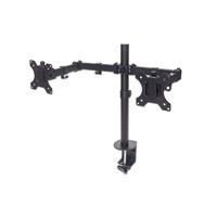 MANHATTAN Stolní držák pro 2xLCD, 13" až 32", černý