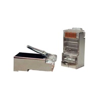 Konektor STP RJ45 (8p8c), Cat5E, 30µm, licna(lanko) - 100 ks
