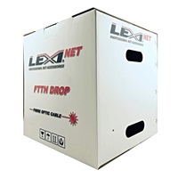 Optický kabel LEXI-Net DROP FTTx, 4x 9/125 SM, G.657A1, LS0H, černý, cívka 1km