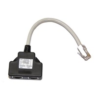 Adaptér rozdvojka RJ45, 1x8p8c/2x8p4c, TEL-TEL
