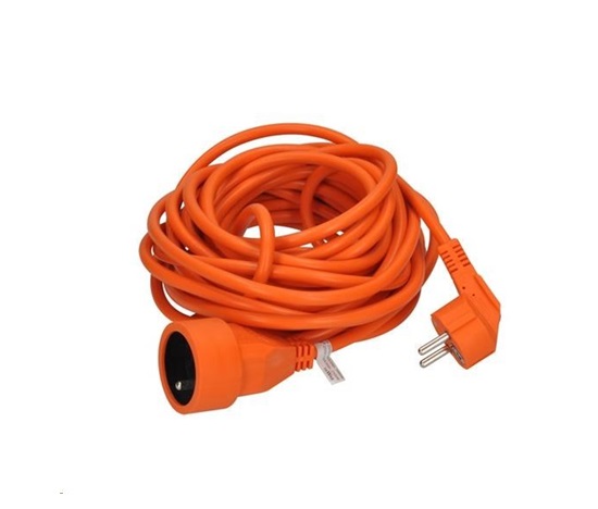 Solight prodlužovací kabel - spojka, 1 zásuvka, oranžová, 10m