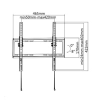 I levný držák může být kvalitní - sklopný držák na Tv 24-55", nosnost 35kg