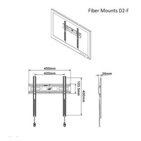 Levný kvalitní fixní držák Tv Fiber Mounts D2F