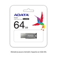 ADATA Flash Disk 16GB USB 2.0 DashDrive UV250, stříbrná