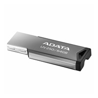 ADATA Flash Disk 64GB UV250, USB 2.0 Dash Drive, stříbrná