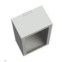 Solarix rozvaděč nástěnný SENSA 6U 400mm, dveře plech, RAL 7035