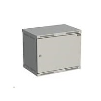 Solarix rozvaděč nástěnný SENSA 9U 400mm, dveře plech, RAL 7035