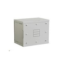 Solarix rozvaděč nástěnný SENSA 9U 400mm, dveře plech, RAL 7035