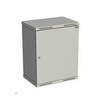 Solarix rozvaděč nástěnný SENSA 15U 400mm, dveře plech, RAL 7035