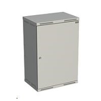 Solarix rozvaděč nástěnný SENSA 18U 400mm, dveře plech, RAL 7035