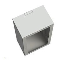 Solarix rozvaděč nástěnný SENSA 18U 400mm, dveře plech, RAL 7035