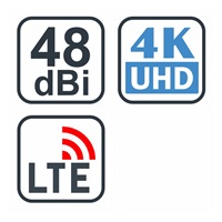 EVOLVEO Jade 2, aktivní venkovní anténa DVB-T2, filtr LTE,4G,5G