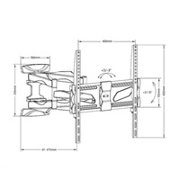 Levný otočný držák LCD Fiber Mounts DELTA781