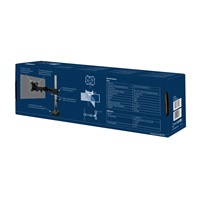ARCTIC stolní držák Z1 (Gen.3) pro 1x LCD do 43", nosnost 15kg, USB HUB, černý (black)