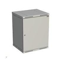 Solarix rozvaděč nástěnný SENSA 15U 500mm, dveře plech, RAL 7035