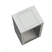 Solarix rozvaděč nástěnný SENSA 18U 500mm, dveře plech, RAL 7035