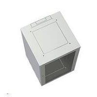 Solarix rozvaděč nástěnný SENSA 9U 600mm, dveře plech, RAL 7035